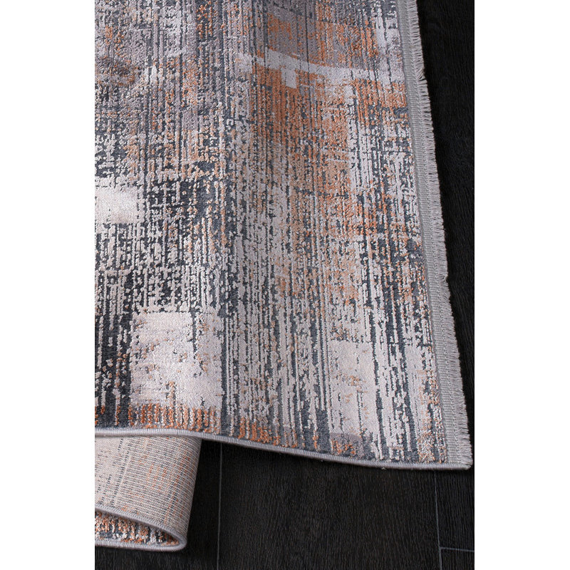 Ambrogia Abstract Machine Made Indoor / Outdoor Area Rug, Rectangle 6'6" x 9'6"