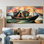 «Cubist», bateau de bord de mer, art mural
