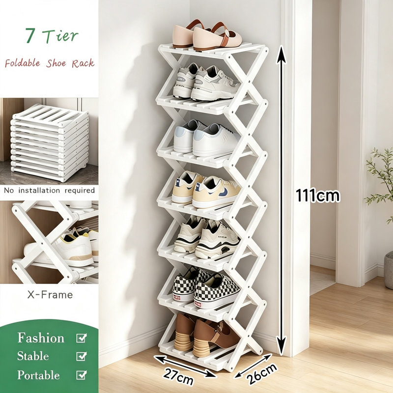 7 Pair Shoe Rack