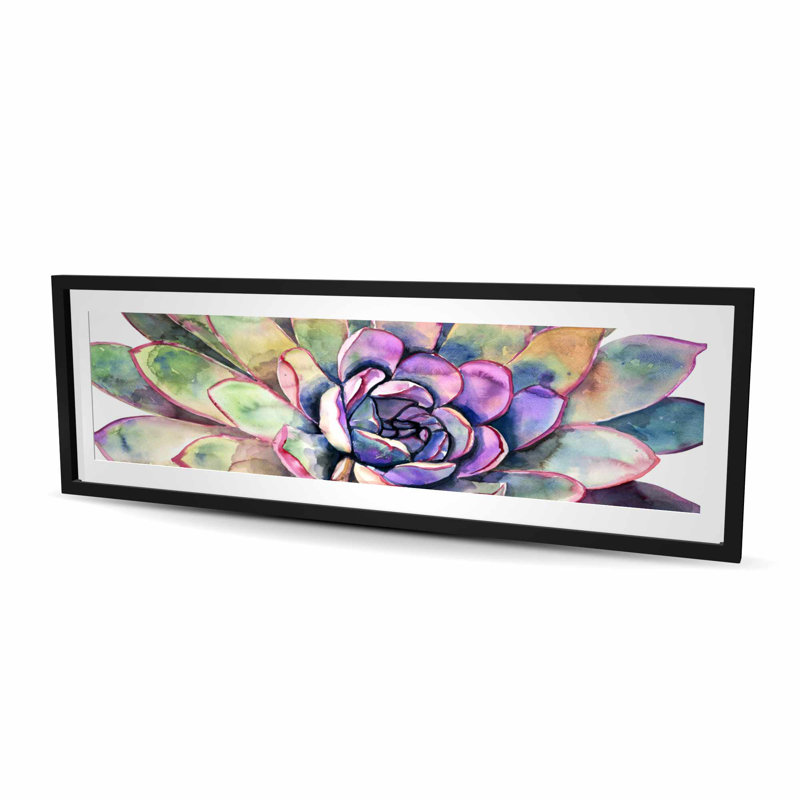 Multicolored Succulent - Framed Matted Print for Home Decor