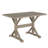 48" Gray Solid Wood Trestle Writing Desk