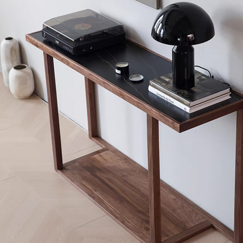 Console moderne en bois massif chinois, H 31,5 po x l 39,4 po x P 15,7 po