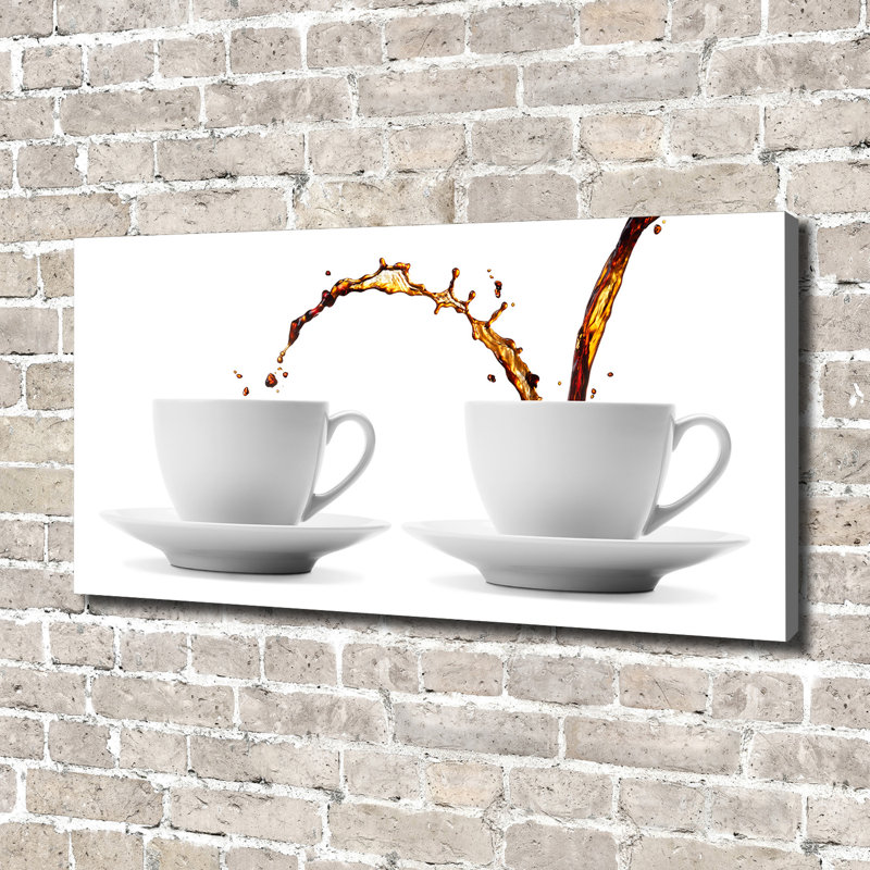 Leaking Coffee - Wrapped Canvas Print