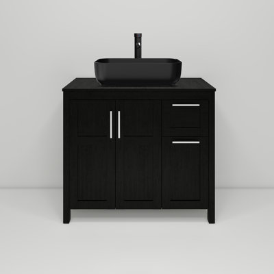 36" Free-Standing Modern Single Bathroom Vanity With Sink