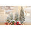 Arbre de Noël floqué avec base en pot, 150 lumières DEL blanc chaud-1396774709