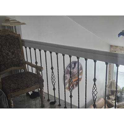 Paquet de 5 balustres d'escalier en fer pour l'intérieur de l'escalier