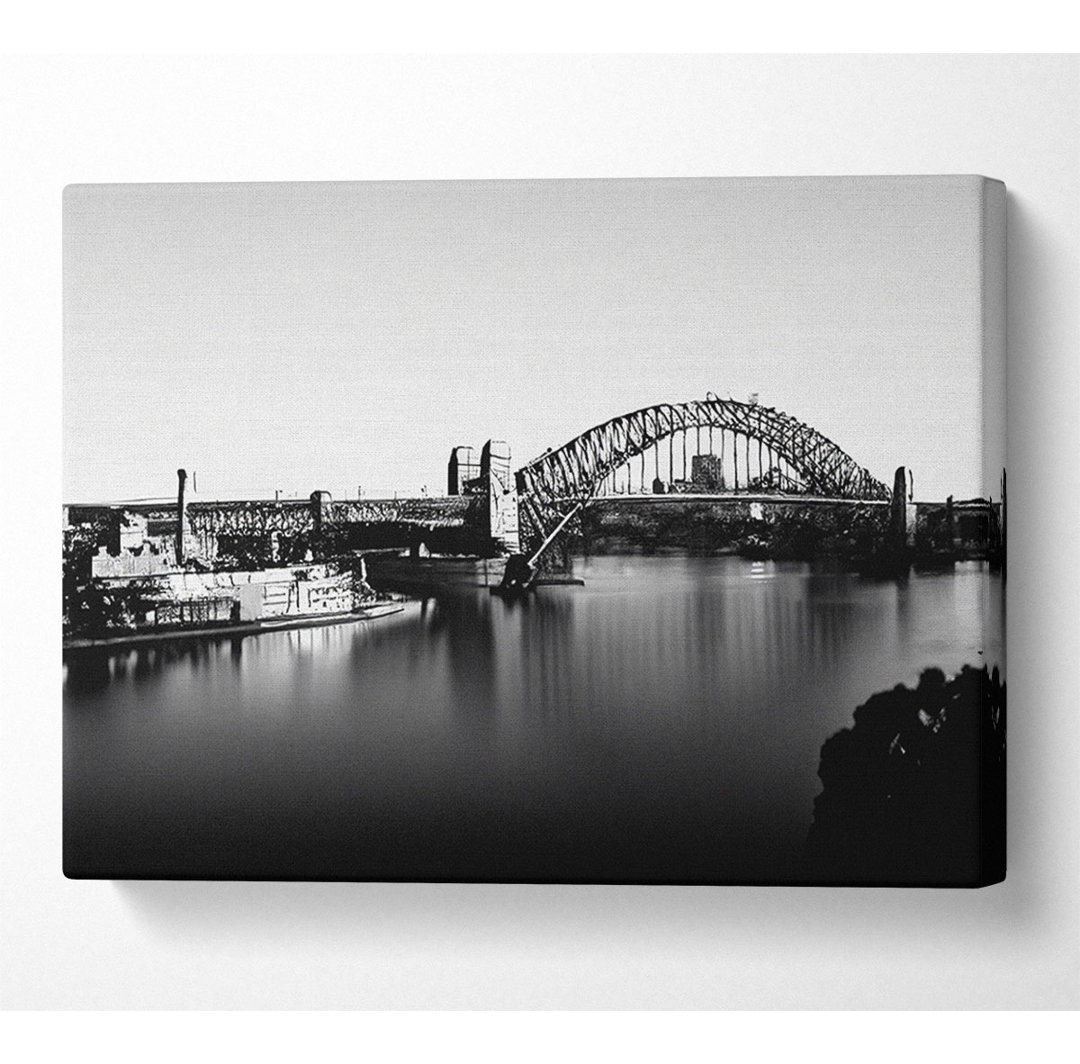 Sydney Harbour Bridge B N W - Kunstdrucke auf Leinwand