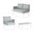 Steel 4-Pieces Coversation Set-378745669