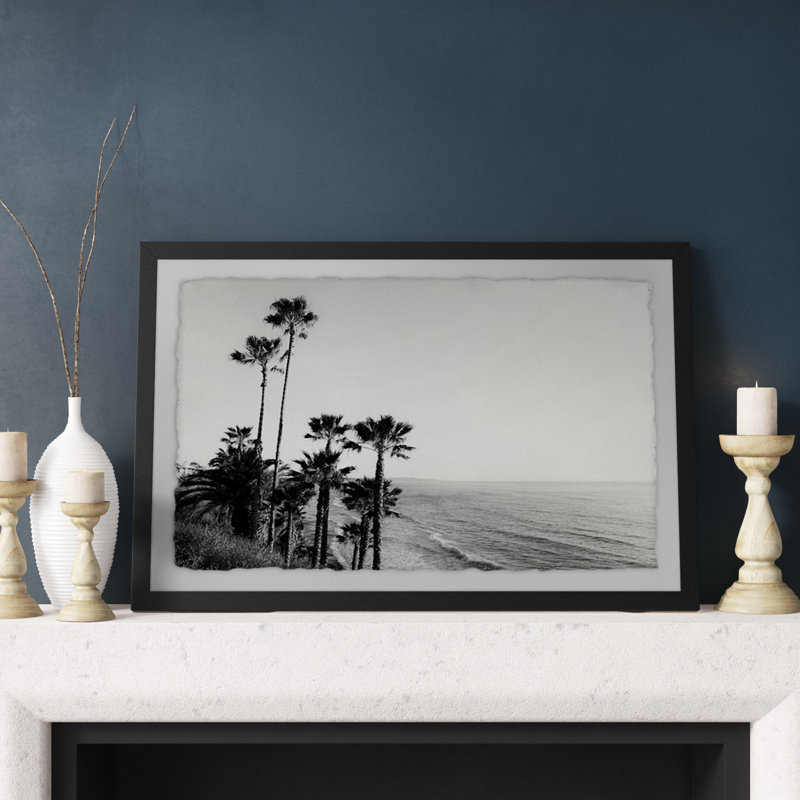 Hillside Blues II by Morgan Hartley - Single Picture Frame Print, 61cm H x 91cm W x 4cm D, Black Framed Paper