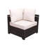 Ensemble de canapé d'extérieur confortable avec rotin durable et coussins relaxants-1311587781