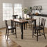 4 - Person Extendable Solid Wood Top Four Leg Dining Set
