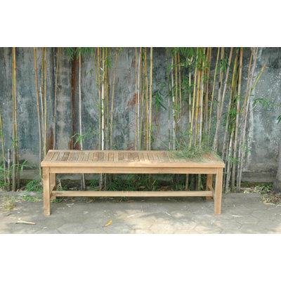 Ellender Teak Picnic Bench by Highland Dunes