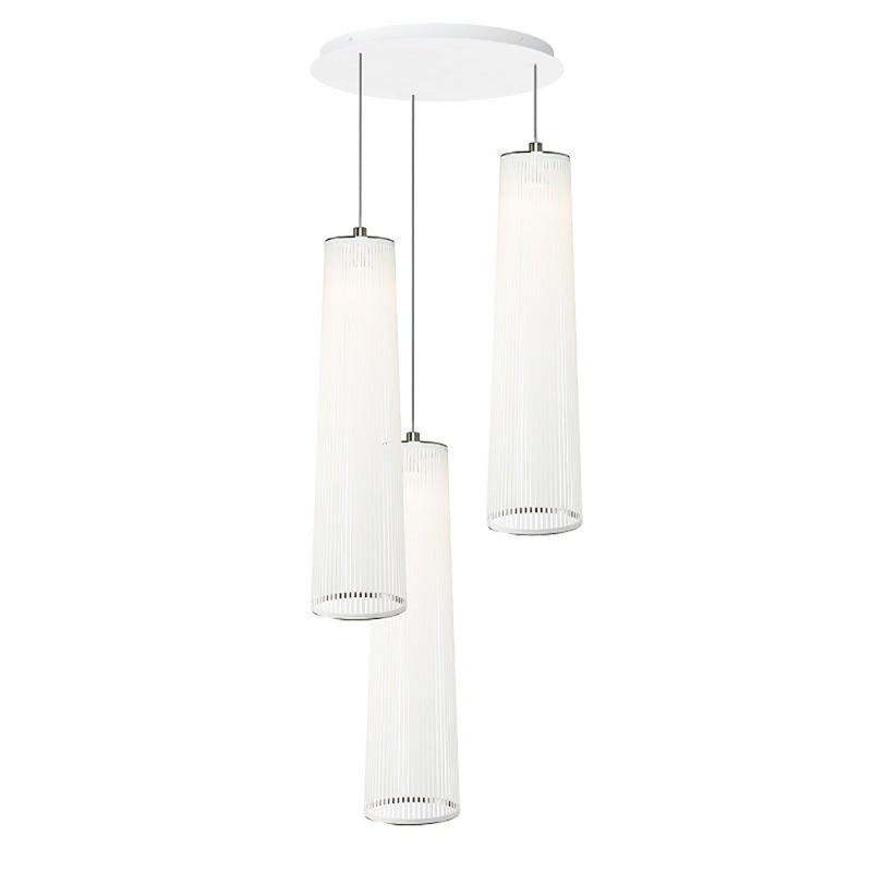 Solis 3 Pendant Chandelier, Black, 80" H x 30" W x 30" D