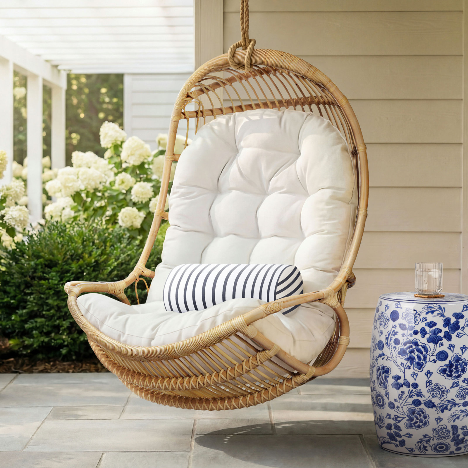 27" Sunbrella® Seat Cushion, Canvas Natural