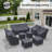 Layinsun Patio Conversation Sets Outdoor Furniture Covers