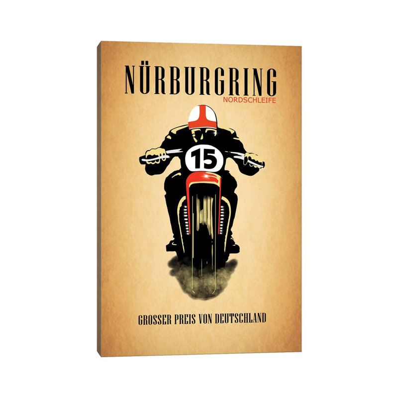 Nurburgring Nordschleife by Mark Rogan - Print on Canvas, 152.4cm H x 101.6cm W x 3.81cm D, Wrapped Canvas