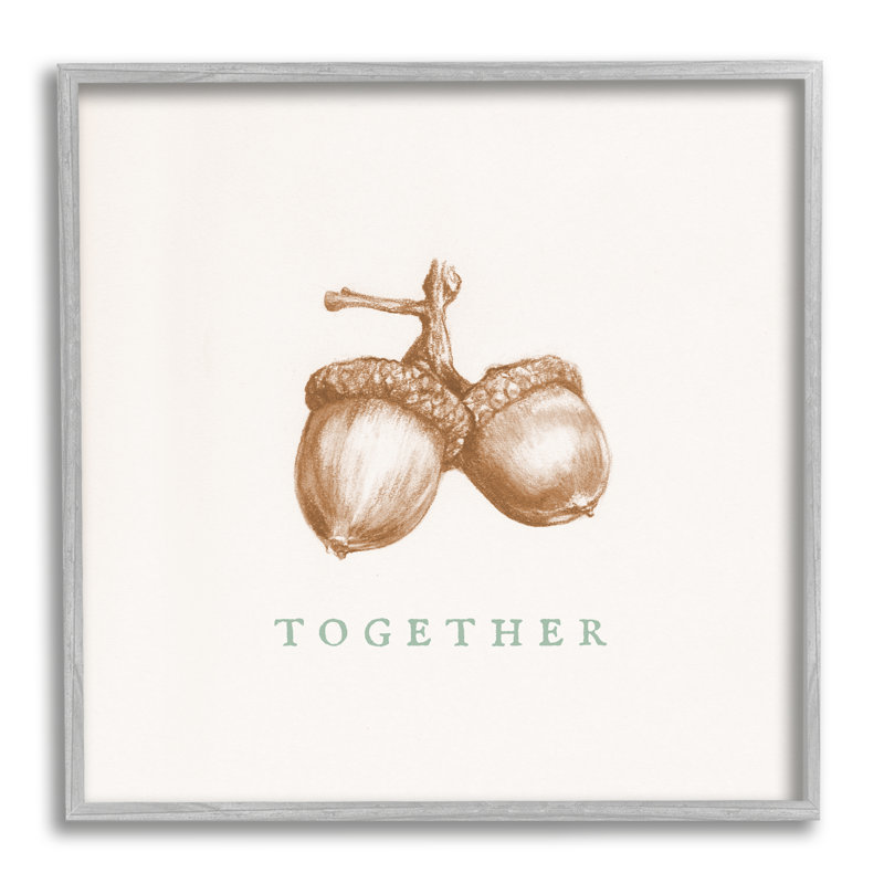 "Together", Estampe numérique Farmhouse, H 17 po x l 17 po x P 1,5 po