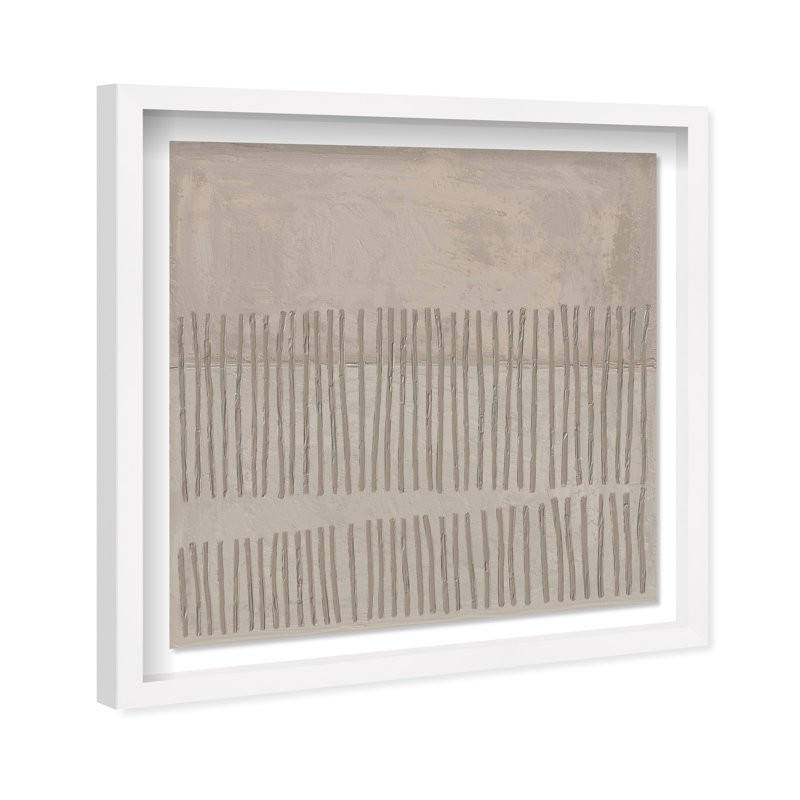 Minimal Fence II Print by Oliver Gal, 25.5"H x 25.5"W, White Shadowbox