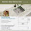 Undermount Sink, 27" X 18" Single Bowl Kitchen Sink