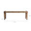 Tassarolo Solid Wood Bench