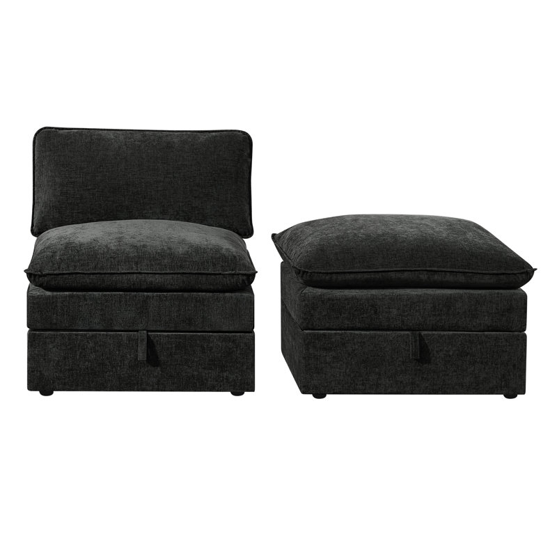 Espresso C Box, Chenille noir