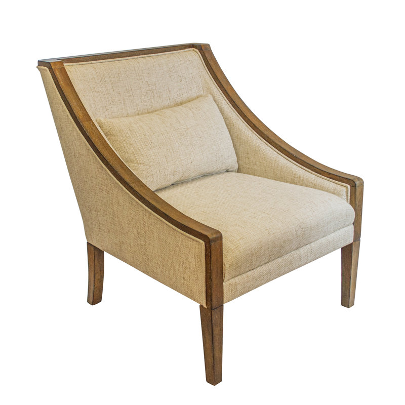 Fauteuil d'appoint OS Home Occasional , Mélange de polyester crème