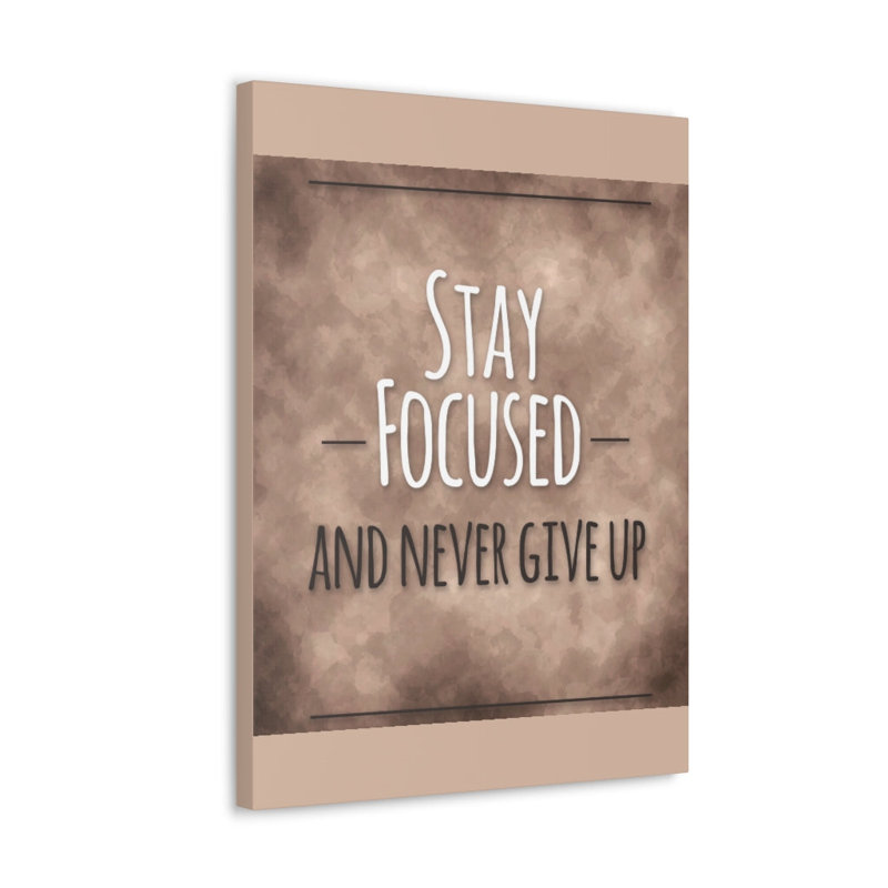 Décoration murale inspirante «Stay concentrée», H 16 po x l 12 po