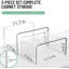 Organisateur d'armoire transparent, ensemble de 2 tablettes pour organisateurs de garde-manger et rangement