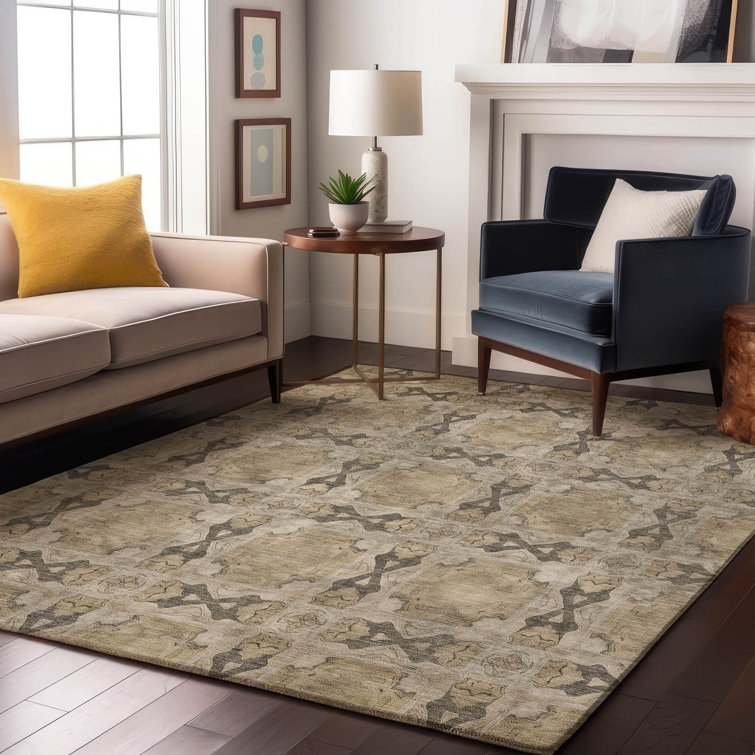 Premium Machine Washable Cerrito AMF564 Beige Rug