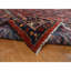 Tapis rouge unique en laine de style années 1930 de 8 pi 5 po x 11 pi 3 po Catessa