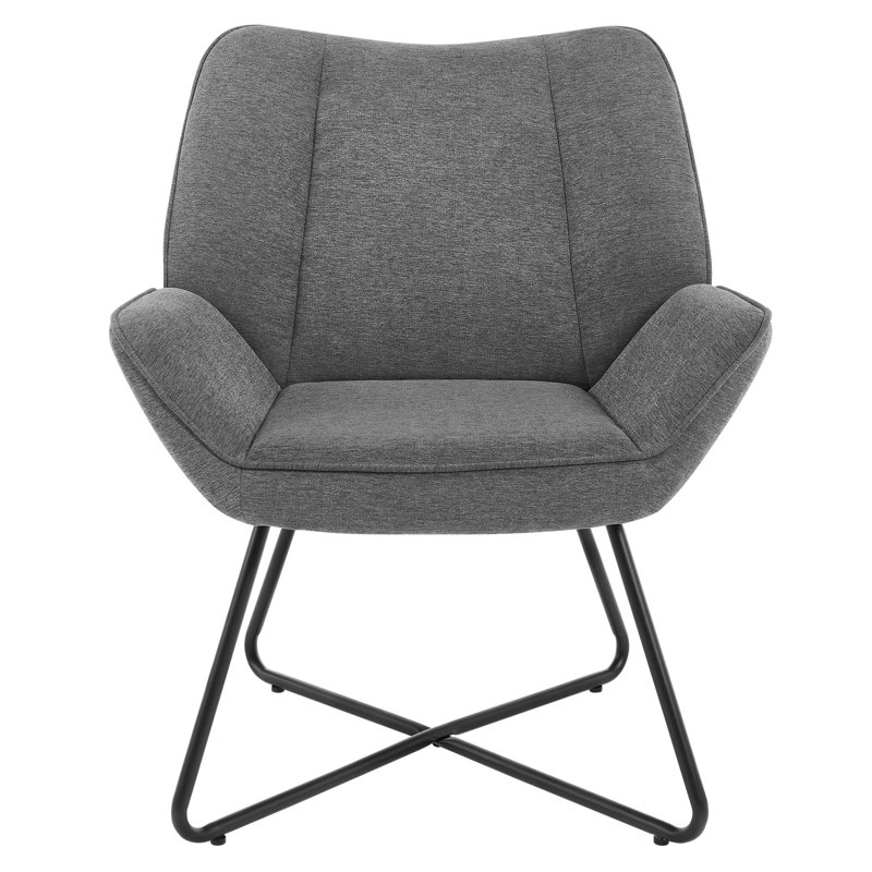 Upholstered Armchair, Grey
