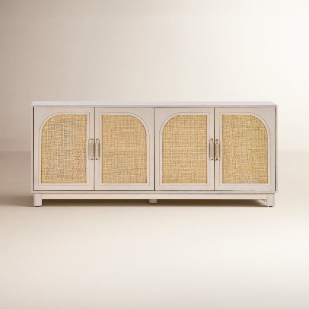 Oak Cane Sideboard