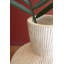 Vase décoratif Gany, fond sphérique, résine blanche vieillie-112748823