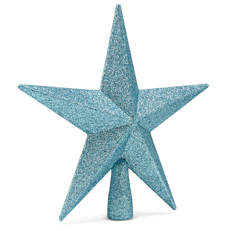 Décoration pour sommet de sapin étoile brillante, Bleu