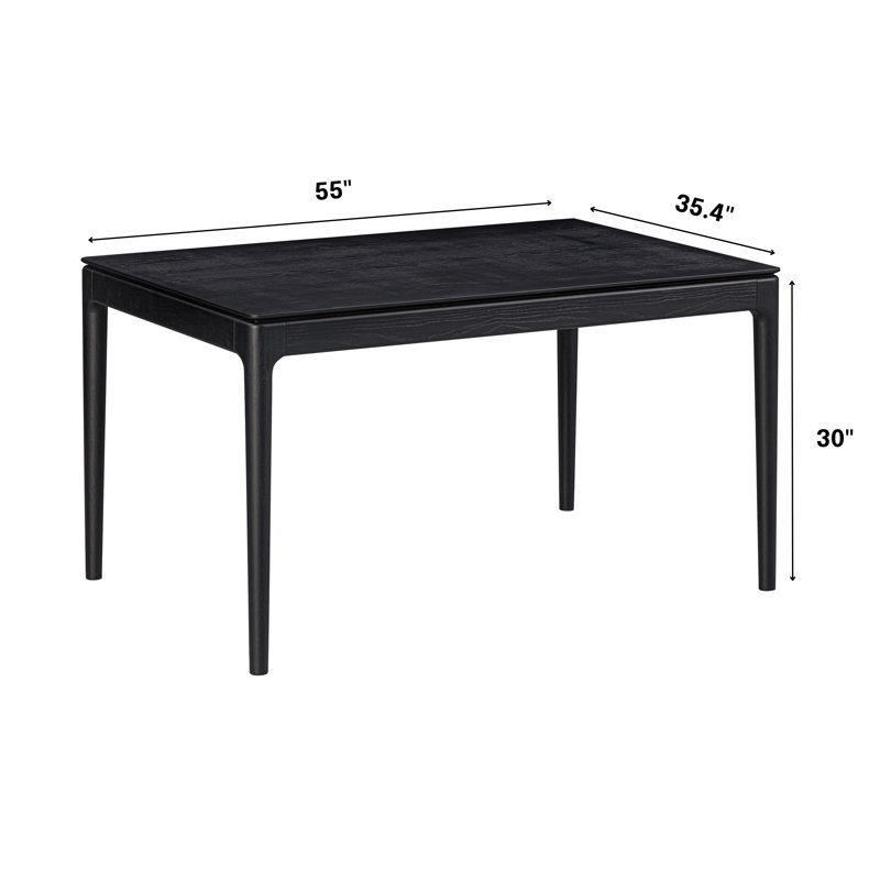  Table de salle à manger Mingle, Chêne rustique, 71 Inch