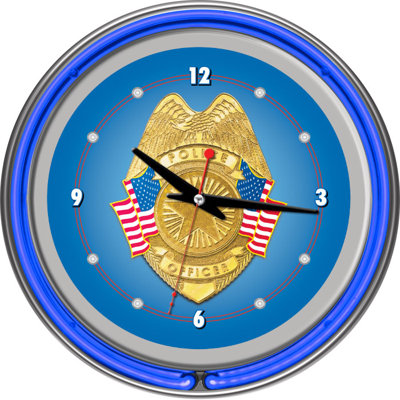 Police Officer Wall Clock