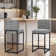 Mixed Color Chenille Bar Stool For Smart Life Set of 2