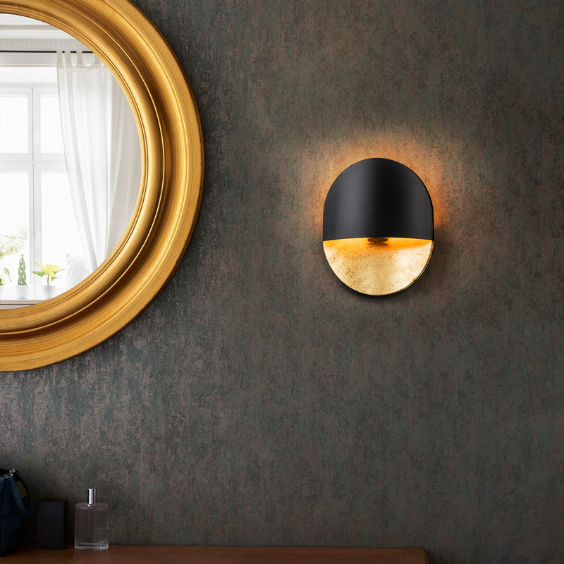 1 - Light Black Gold Wall Sconce
