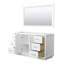 Base de meuble-lavabo simple 59,25 po Icon et miroir seulement-97545427
