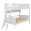 Lit superposé simple en bois avec trois sections de rangement intégrées-37517023