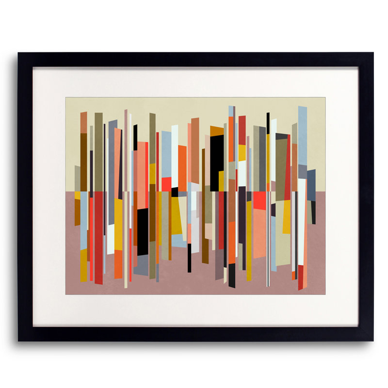 Coloured Colours par Angel Estevez - impression, Papier avec cadre noir, H 24 po x l 30 po