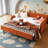 Velvet Upholstered Daybed with Trundle, Twin Size-159338148