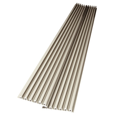 Art3d 104'' X 6.7'' 3D Slat Wall Panelling, WPC Wainscoting Wall Panel, (Set of 8)