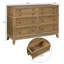 Commode 6 tiroirs en bois massif-2033752237
