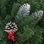 Arbre de Noël artificiel avec lumières DEL vert PVC 15,7 po