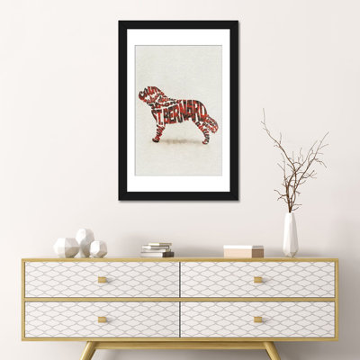« st. bernard » par ayse deniz akerman, impression sur toile tendue