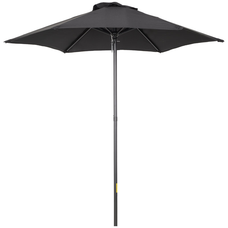 McKenney 196cm Market Parasol, Black