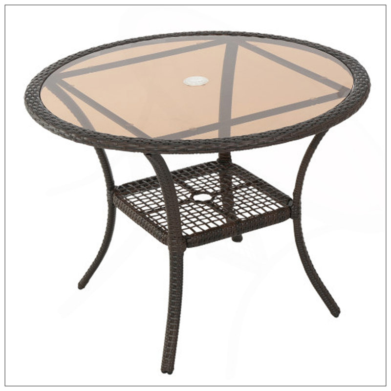 Table d'extérieur en résine, ancienne version 56225.00TBLBRN