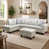 Cream Powder Faux Leather