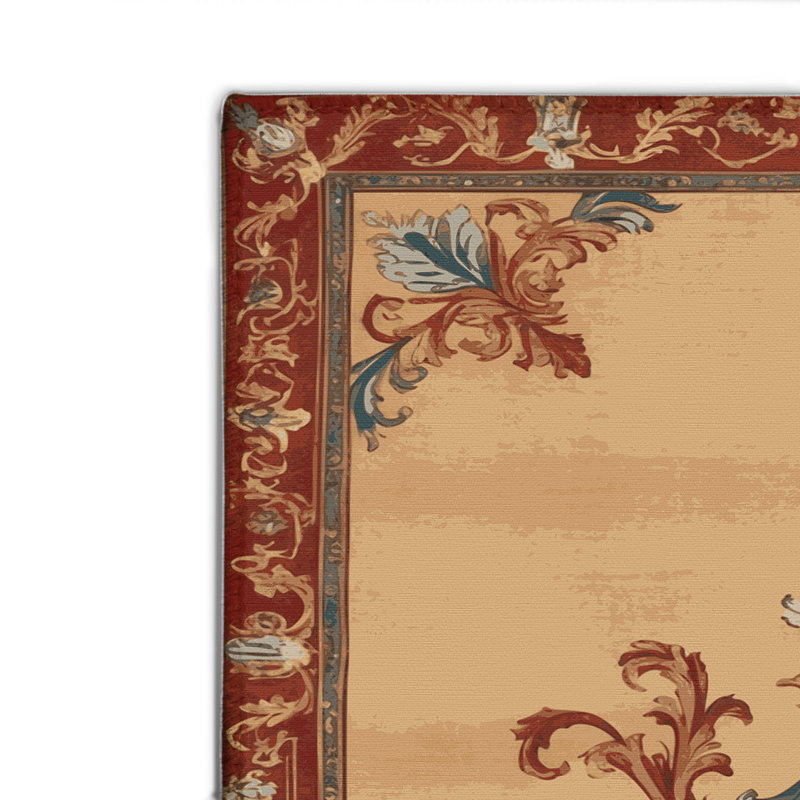 Tapis d'intérieur et d'extérieur brun français, Rectangulaire 2 pi x 3 pi